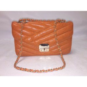 MIZTIQUE Vivid ORANGE Pillowed Clutch HANDBAG Adjustable Strap